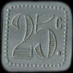 Jeton de 25 centimes de la Base Arienne - Sous-Officiers  Dijon (21000 - Cte d'Or) - revers