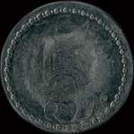 Jeton de 5 francs de l'Asile Départemental de Saint-Ylié à Dole (39100 - Jura) - revers