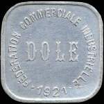 Jeton de 5 centimes de la Fédération Commerciale Industrielle de Dole (39100 - Jura) - avers