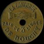 Jeton de 3 livres de La Concorde de Douchy  Douchy-les-Mines (59282 - Nord) - avers