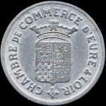 Jeton de 10 centimes 1922 de la Chambre de Commerce d'Eure-et-Loir (28 - Dpartement) - avers
