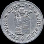 Jeton de 25 centimes 1922 de la Chambre de Commerce d'Eure-et-Loir (28 - Dpartement) - avers