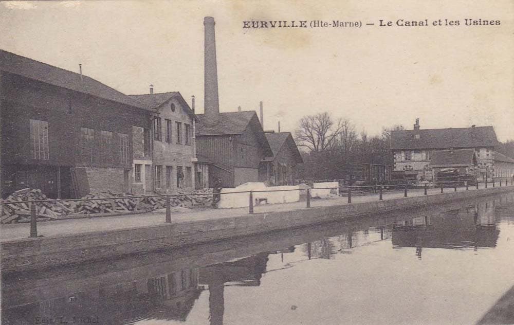 Eurville-Bienville (52410 - Haute-Marne) - Eurville, le Canal et les Usines
