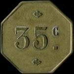Jeton de 35 centimes du Casino d'Evian-les-Bains (74500 - Haute-Savoie) - revers
