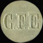 Jeton de 5 francs �mis par le C. F. E. (Casino de Forges-les-Eaux) � Forges-les-Eaux (76440 - Seine-Maritime) - avers