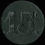 Jeton de 15 centimes de la Cooprative Fraisans (39700 - Jura) - revers