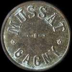 Jeton de 50 centimes émis par Mussat - Gagny (93220 - Seine-Saint-Denis) - avers