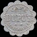 Jeton de 10 centimes du Caf Dupuy  Gnrargues (30140 - Gard) - avers