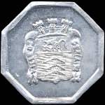 Jeton de 25 centimes 1923 de la Ville de Gex (01170 - Ain) - avers