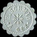 Jeton de 10 centimes de E. Schmid  Gex (01170 - Ain) - avers