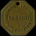 Jeton de Dessert des Coopérateurs de Normandie au Grand-Quevilly (76120 - Seine-Maritime) - avers