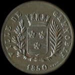 Jeton de Vin 1850 de la Ville de Grenoble - Association Alimentaire � Grenoble (38000 - Is�re) - avers