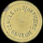 Jeton de ncessit de 1 franc mis par le Cercle des Sous-Officiers du 6e Rgiment du Gnie bas  Angers de 1898  1939 - avers