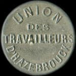 Jeton sans valeur indiqu�e de l'Union des Travailleurs d'Hazebrouck (59190 - Nord) - revers