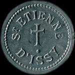 Jeton de 10 centimes mis par Saint-Etienne d'Issy  Issy-les-Moulineaux (92130 - Hauts-de-Seine) - avers