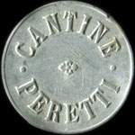 Jeton de 1 franc type 2 �mis par la Cantine Peretti au Camp d'aviation Istres (13800 - Bouches-du-Rh�ne) - avers