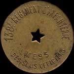 Jeton de 1 franc du Mess des Sous-Officiers du 138e Régiment d'Infanterie - avers