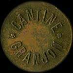Jeton de 50 centimes de la Cantine Granjon du 35e régiment d'Infanterie - avers