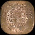 Jeton de 20 centimes (pièce d'essai en cuivre) émis par le Groupement des Commerçants, Industriels & Habitants à Joinville-le-Pont (94340 - Val-de-Marne) - avers