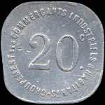 Jeton de 20 centimes mis par le Groupement des Commerants, Industriels & Habitants  Joinville-le-Pont (94340 - Val-de-Marne) - revers
