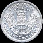 Jeton de 5 centimes 1921 émis par la Chambre de Commerce des Landes (40 - Département) - avers
