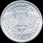 Jeton de 10 centimes 1922 émis par la Chambre de Commerce des Landes (40 - Département) - avers