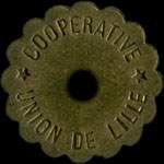 Jeton de 1 partgae émis par la Coopérative Union de Lille (59000 - Nord) - avers