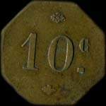 Jeton de 10 centimes émis par le Vélodrome lillois à Lille (59000 - Nord) - revers