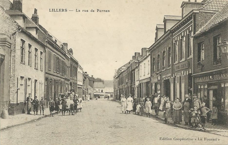 Lillers - La route de Pernes - Edition Cooprative La Fourmi