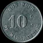 Jeton de 10 centimes mis par la Socit Cooprative U.C.L.  Lorient (56100 - Morbihan) - revers