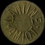 Jeton de 50 centimes mis par la Cantine Amiot  Mailly-le-Camp (10230 - Aube) - avers