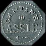 Jeton de 15 centimes mis par la Cantine Assi  Mailly-le-Camp (10230 - Aube) - avers