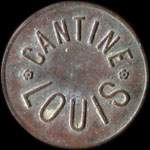 Jeton de 1 franc mis par la Cantine Louis  Mailly-le-Camp (10230 - Aube) - avers