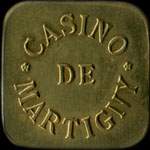 Jeton de 40 centimes mis par le Casino de Martigny  Martigny-les-Bains (88320 - Vosges) - avers