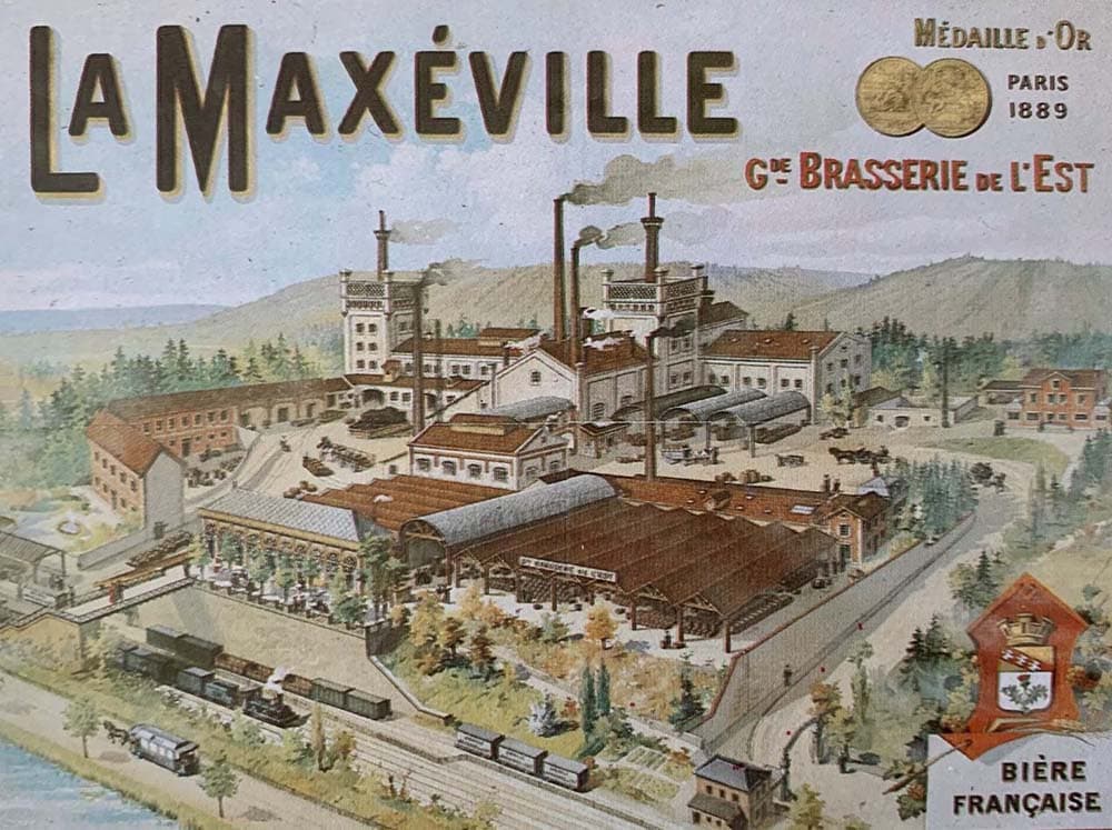 La Maxville - Bire Franaise - Grande Brasserie de l'Est - Mdaille d'or Paris 1889 - Maxeville (54320 - Meurthe-et-Moselle)