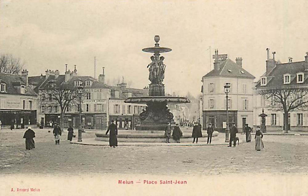 Melun (77000 - Seine-et-Marne) - Place Saint-Jean