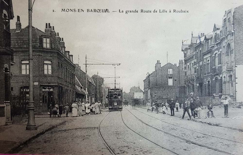 Mons-en-Baroeul (59370 - Nord) - Grande Route de Lille à Roubaix