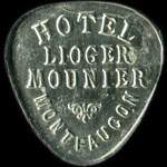 Jeton de 12 1/2 centimes mis par l'Htel Lioger Mounier  Montfaucon-en-Velay (43290 - Haute-Loire) - avers