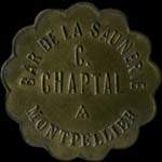 Jeton de ncessit de 20 centimes de Bar de la Saunerie - C.Chaptal  Montpellier (34000 - Hrault) - avers