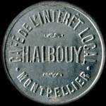 Jeton de ncessit de 20 centimes du Caf de l'Intrt Local - H.Albouy -  Montpellier (34000 - Hrault) - avers