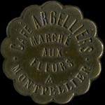Jeton de ncessit de 10 centimes de Caf Argelliers - March aux Fleurs -  Montpellier (34000 - Hrault) - avers