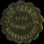 Jeton de ncessit de 20 centimes de Caf Camels - Plan Renouvien  Montpellier (34000 - Hrault) - avers