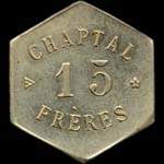 Jeton de ncessit de 15 centimes de Chaptal Frres  Montpellier (34000 - Hrault) - avers