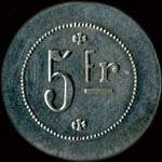 Jeton de ncessit de 5 centimes de Colon  Montpellier (34000 - Hrault) - revers