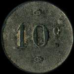 Jeton de ncessit de 10 centimes de Grand Bar de la Bourse - Viala  Montpellier (34000 - Hrault) - revers
