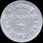 Jeton de ncessit de 5 centimes de Mercerie Lyonnaise  Montpellier (34000 - Hrault) type 2 - avers