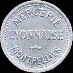 Jeton de ncessit de 25 centimes de Mercerie Lyonnaise  Montpellier (34000 - Hrault) type 1 - avers