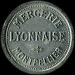 Jeton de ncessit de 5 centimes de Mercerie Lyonnaise  Montpellier (34000 - Hrault) type 1 - avers