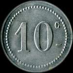 Jeton de ncessit de 10 centimes de Mercerie Lyonnaise  Montpellier (34000 - Hrault) type 2 - revers