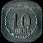 Jeton de ncessit de 10 centimes de Quercy  Montpellier (34000 - Hrault) - avers